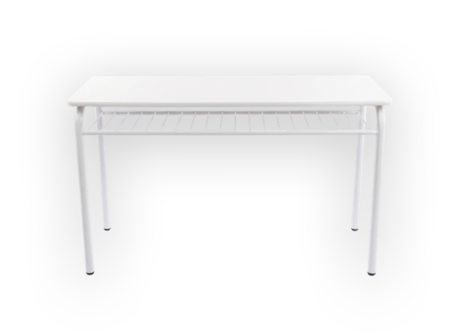 Pupitre Bipersonal tapa blanca
